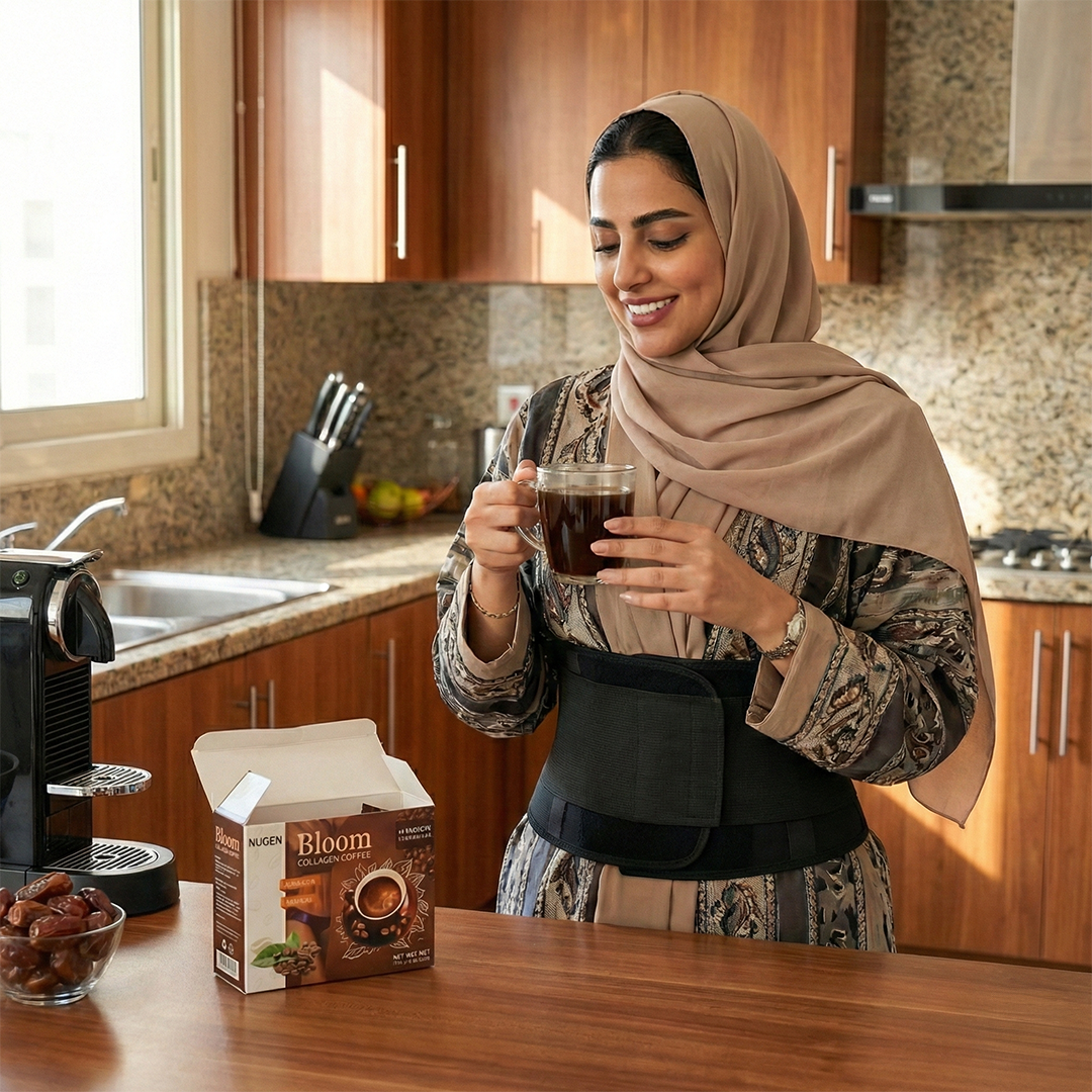 قهوة الكولاجين معها مشد الخصر بالمجان